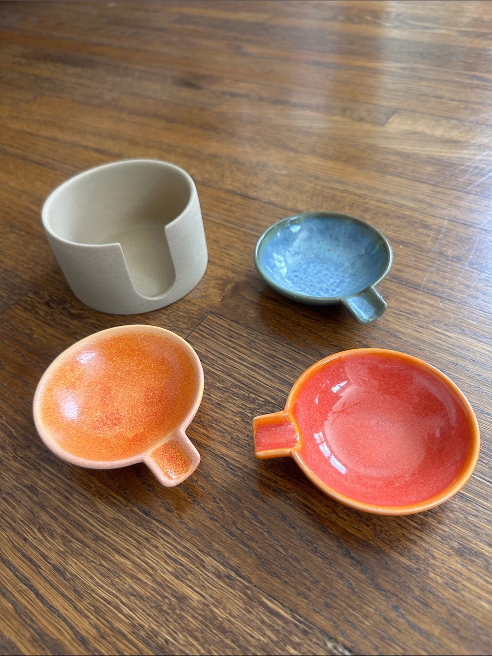 Houseplant Assorted Glazed Ceramic Pinch Bowls New in Box
